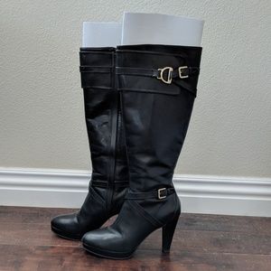 Cole Haan Knee High Black Boots (Sz 6.5)
